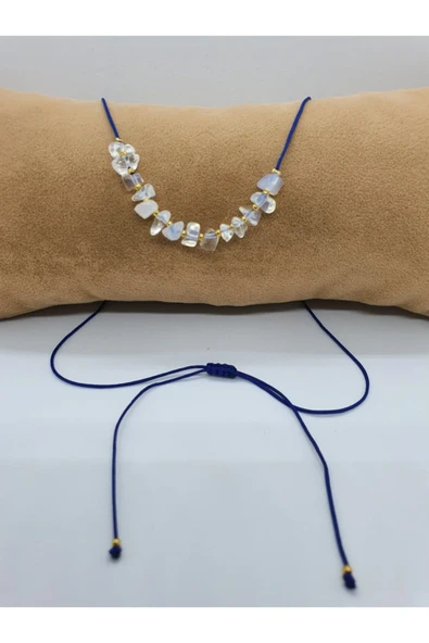 GÜMÜŞTEL EL SANATLARI Sertifikalı Opal Taşı Tasarım Kolye Ayarlanabilir Orijinal Doğal Taş Çok Fonksiyonlu Kolye