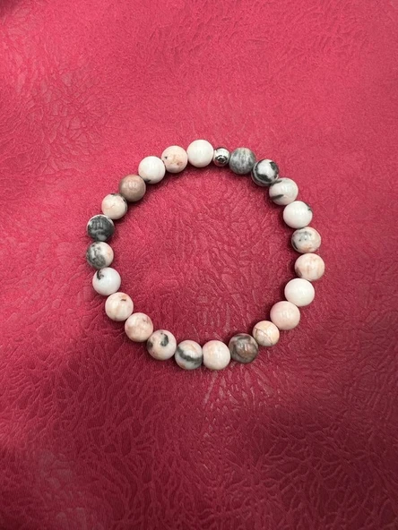 GÜMÜŞTEL EL SANATLARI Sertifikalı Ateş Opal Doğal Taş Bileklik Aaa Kalite 8 Mm - Resim 2