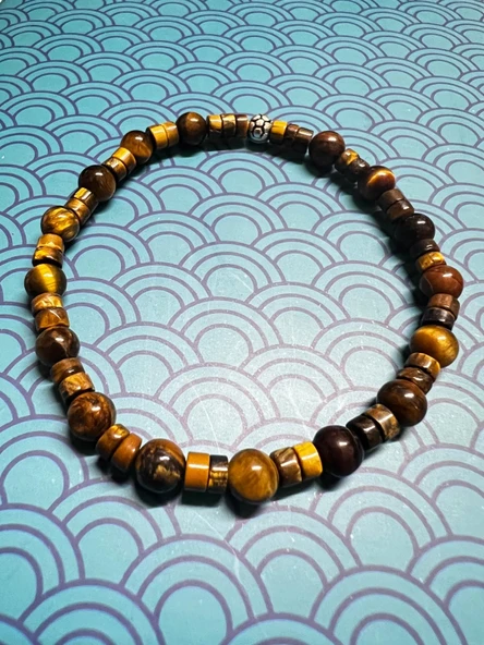 GÜMÜŞTEL EL SANATLARI Sertifikalı Kaplan Gözü Taşı Bileklik Orijinal AAA Kalite Sürpriz Hediyeli ürün görseli 1