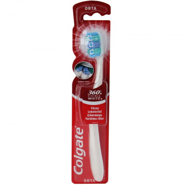 Colgate 360 Visible White Diş Fırçası Orta