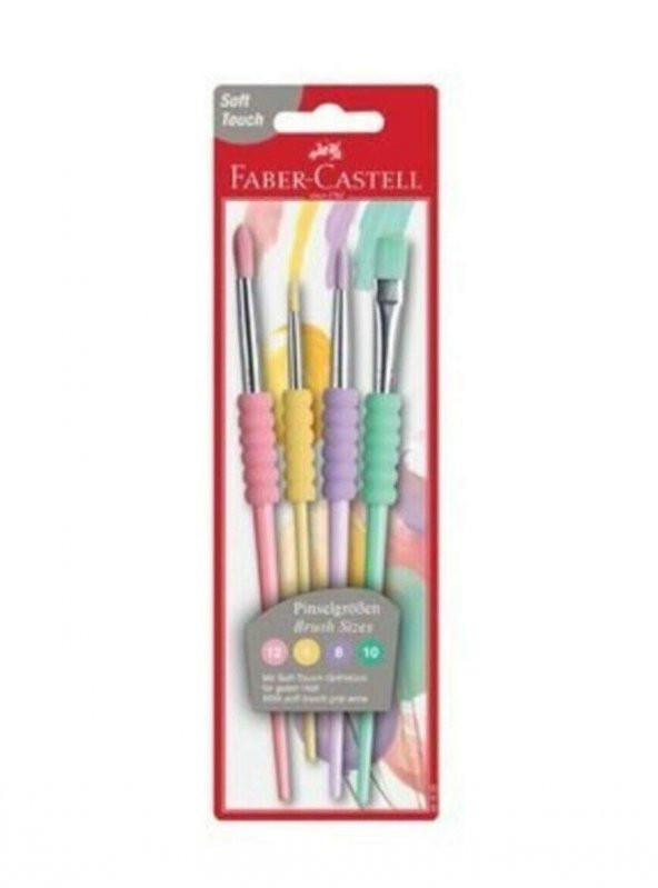 Faber Castell 4 Çeşit Pastel Fırça Soft Touch