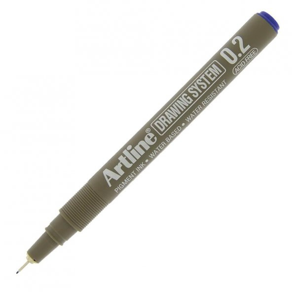 Artline Çizim Kalemi 0.2 mm Mavi EK232
