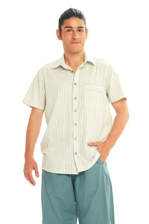 Rahat Kesim Kısa Kollu Erkek Gömlek - 2