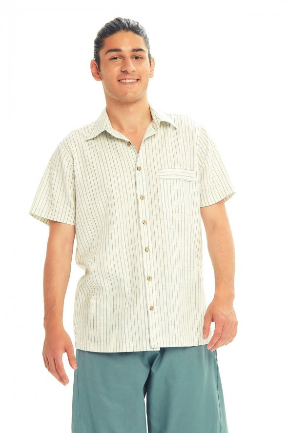 Rahat Kesim Kısa Kollu Erkek Gömlek - 3