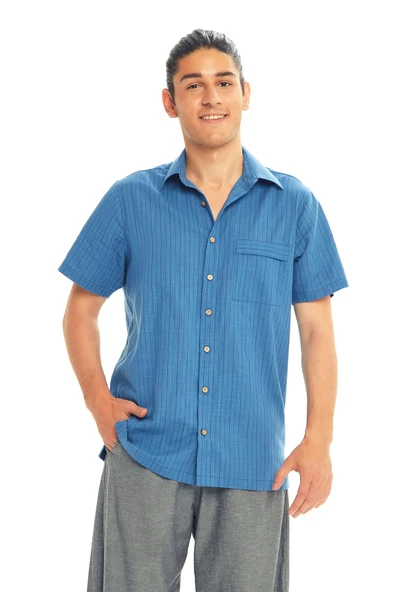 Rahat Kesim Kısa Kollu Erkek Gömlek - 2