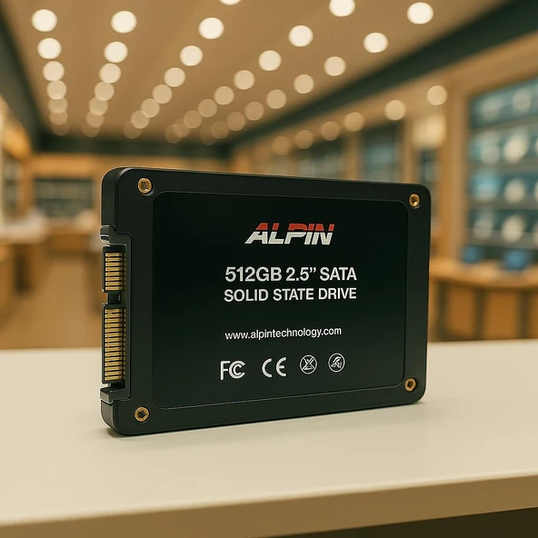 ALPİN Plus512 SSD, 512 GB SSD Hard Disk , 2.5'' Sata 3, 550 Mb/s-500BMb/s - 2