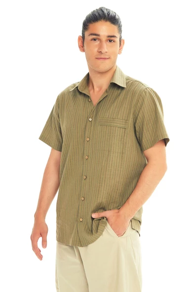 Rahat Kesim Kısa Kollu Erkek Gömlek - 2