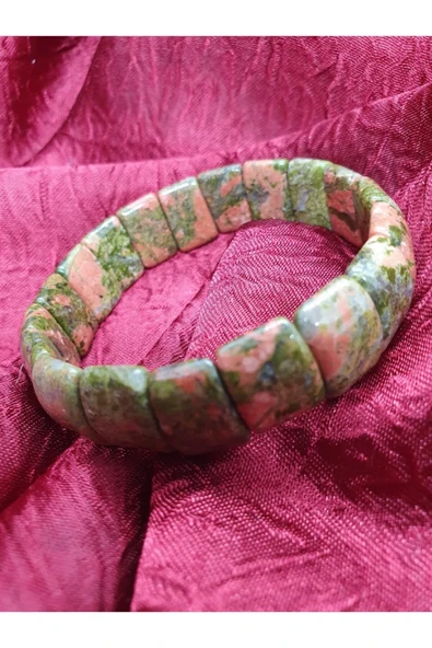 GÜMÜŞTEL EL SANATLARI Sertifikalı Doğal Unakit Taşı Rolex Bileklik ürün görseli 1