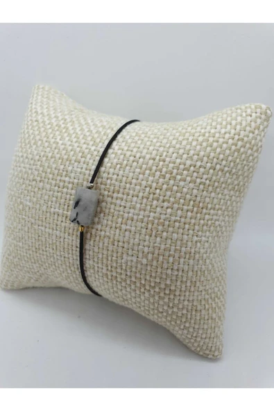 Gümüştel Sertifikalı Rutil Kuvars Melek Saçı Doğal Taşlı Bileklik ürün görseli 1