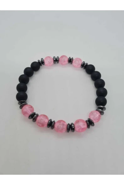 GÜMÜŞTEL EL SANATLARI Sertifikalı Oniks Doğal Taş Bileklik Tasarım - Resim 2