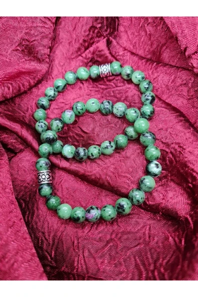 GÜMÜŞTEL EL SANATLARI Sertifikalı Zeosit Doğal Taş Bileklik 8mm Aaa Kalite - 4