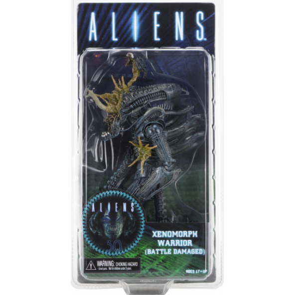 NECA - Aliens - Battle Damaged Xenomorph Figure (BLUE) - 2