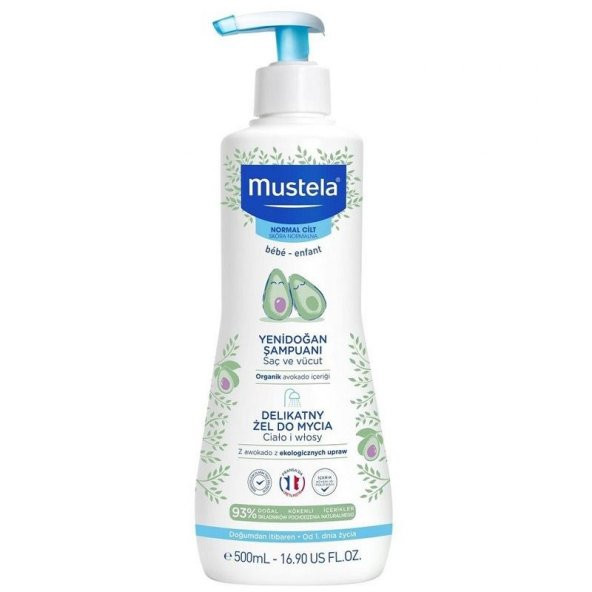 Mustela Gentle Cleansing Yenidoğan Şampuanı 500 ML