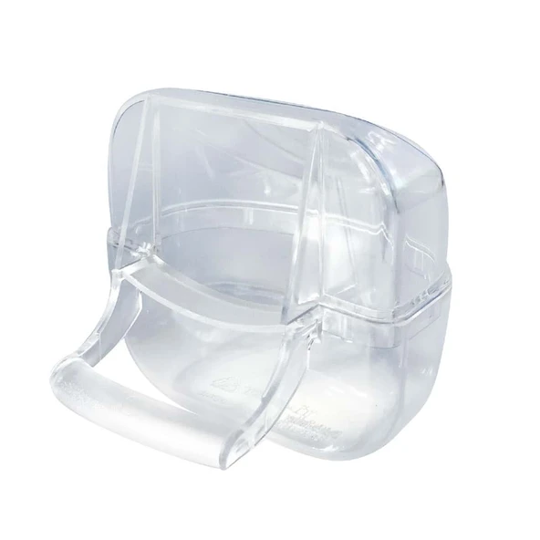 Karamel Pet Lüx Oval Kuş Yemliği 8 cm ürün görseli