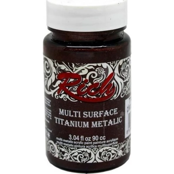 Rich Multi Surface Titanium Metalik Boya 90 cc Çikolata 2538 ürün görseli 1