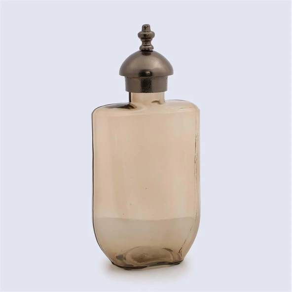 Vitale Brown Cam Metal Şişe 9*16 cm
