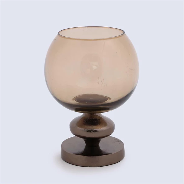 Vitale Brown Cam Metal Mumluk 12.7*12.7 cm