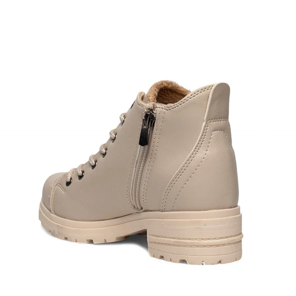 GRİJAK KIŞLIK KÜRKLÜ KISA BAYAN BOT - 3