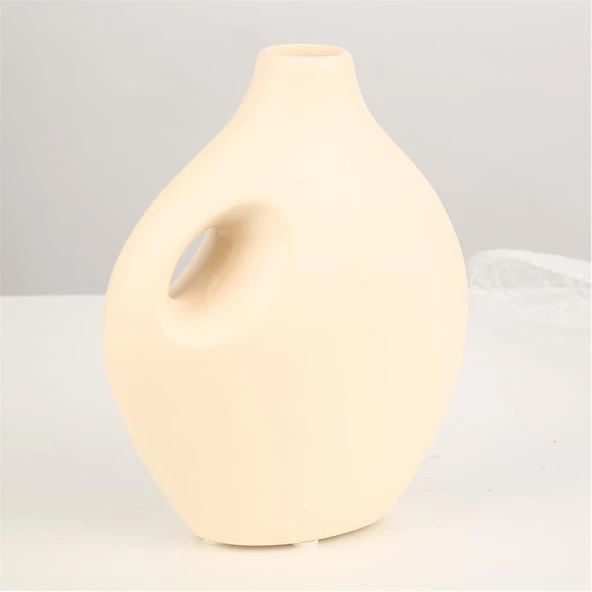 Vitale Seramik Vazo Krem AK.JF095753210-1