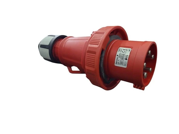 Famatel CEE Norm 5x63A Seyyar Düz Fiş IP67 400V