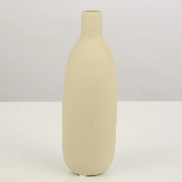 Vitale Seramik Vazo Bej AK.JF095753220-2