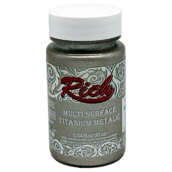 Rich Multi Surface Titanium Metalik Boya 90 cc Barok Bej ürün görseli 1