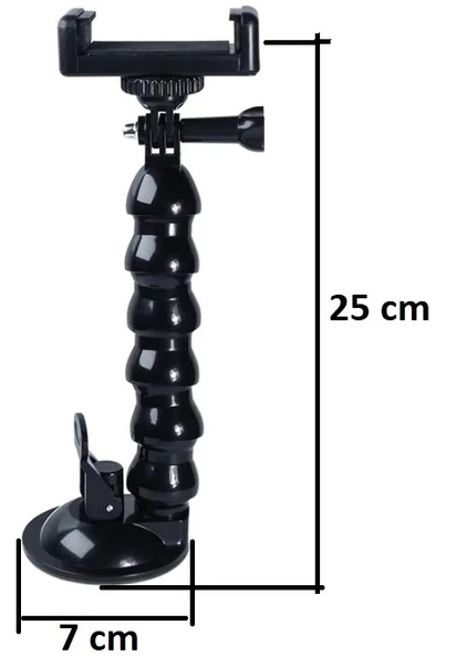 Pratik Akrobat Vantuzlu Teleskobik Telefon Tutucu - 4