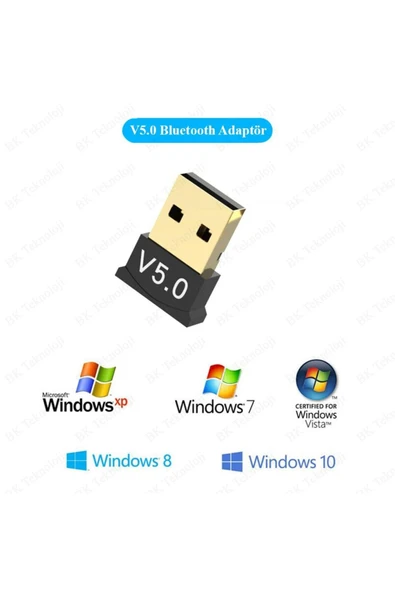 Usb Bluetooth 5.0 Adaptörü Verici Alıcı Ses Bluetooth Dongle Kablosuz Usb Adaptörü - 5