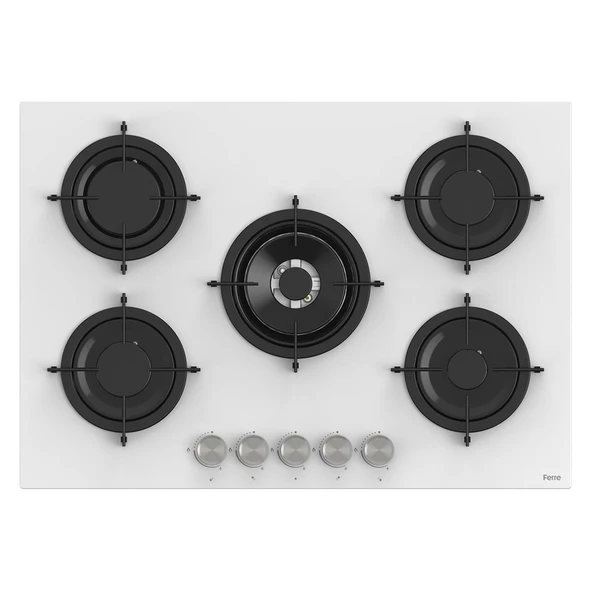 Ferre Flowart Basic Serisi Beyaz Ankastre Set (rs036 + Xe62cb + D078 ) - Resim 4