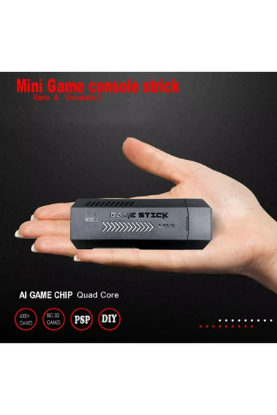 X2 Gamestick 3D Retro Video oyunu konsol 2.4G kablosuz kontrolörleri SEGA/PSP/PS1/PES OYUNLU - 3