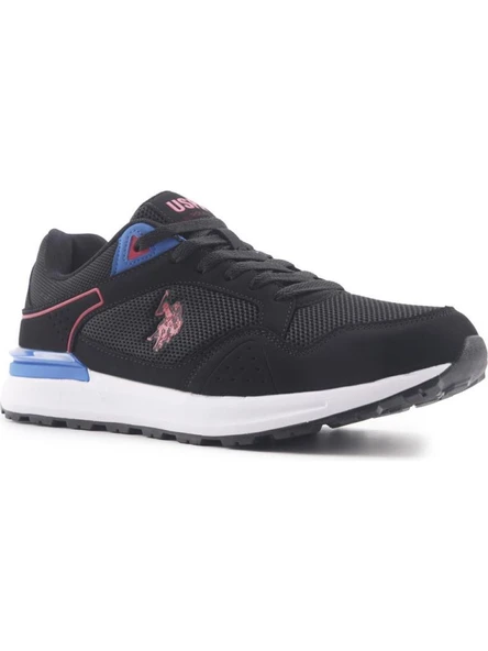 U.S.POLO ASSN.MARTIN 4FX SİYAH KIRMIZI COMFORT CASUAL SPOR AYAKKABI - 3