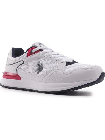 U.S.POLO ASSN MARTIN 4FX BEYAZ LACİ KIRMIZI COMFORT CASUAL SPOR AYAKKABI - 4