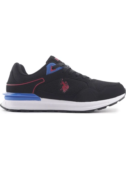 U.S.POLO ASSN.MARTIN 4FX SİYAH KIRMIZI COMFORT CASUAL SPOR AYAKKABI - 1