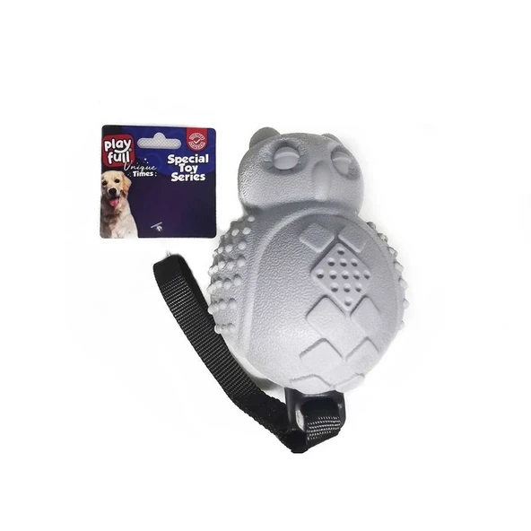 Playfull Sesli Lüx Baykuş Köpek Eğitim Oyuncağı 30x10 Cm Sarı - 2