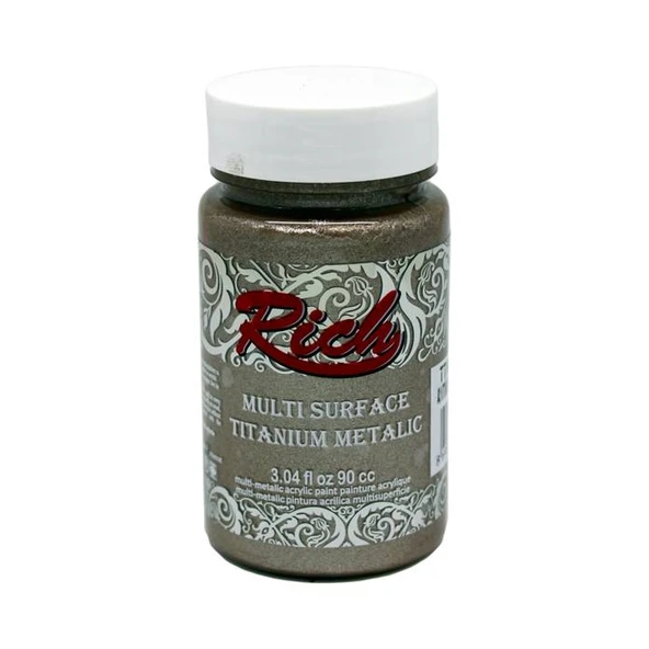 Rich Multi Surface Titanium Metalik Boya 90 cc Antik Bej 2508 ürün görseli 1