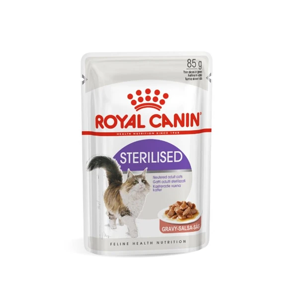 Royal Canin Gravy Sos İçinde Kısırlaştırılmış Yetişkin Kedi Konservesi 85gr ürün görseli