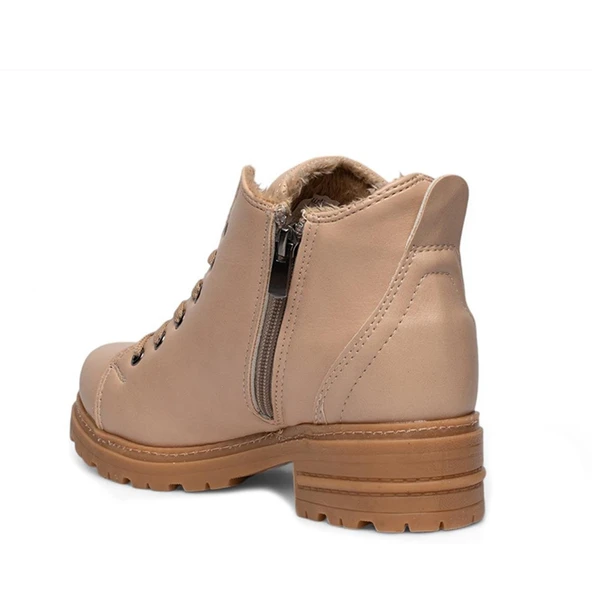 GRİJAK KIŞLIK KÜRKLÜ KISA BAYAN BOT - 3