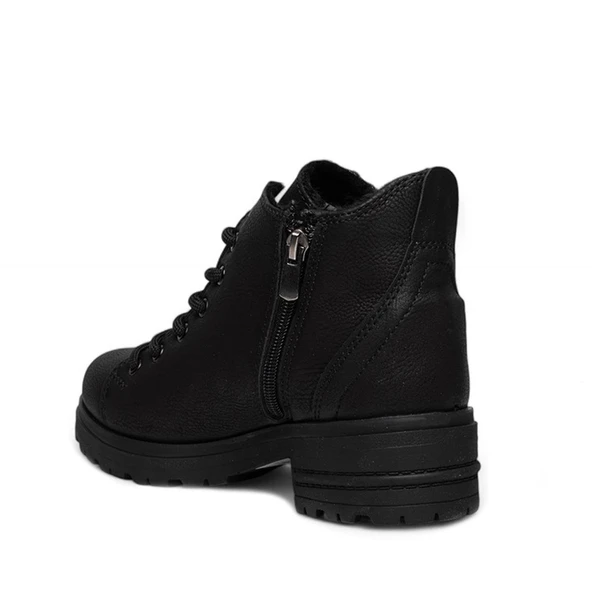 GRİJAK KIŞLIK KÜRKLÜ KISA BAYAN BOT - 3