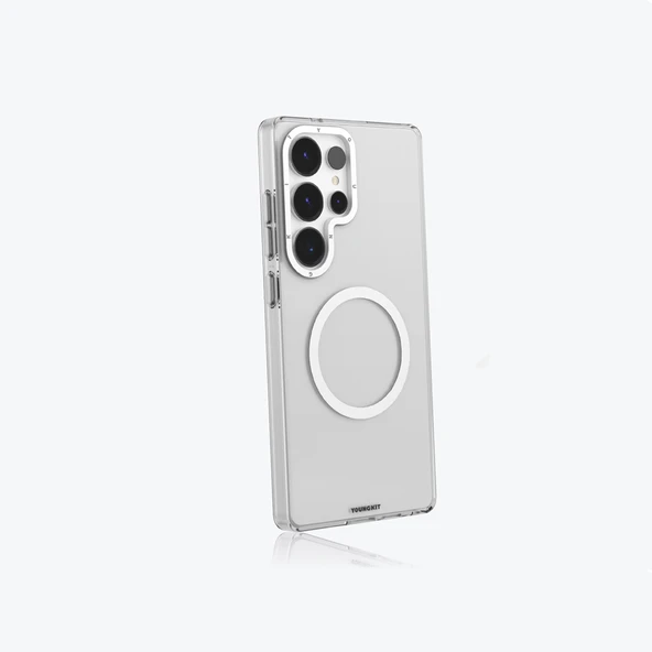 Galaxy S25 Ultra Kılıf M-safe Şarj Özellikli Şeffaf Youngkit Crystal Shield Serisi Kapak - 11