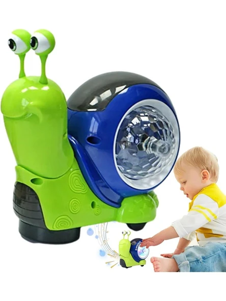 Miniklerin Yeni Oyun Arkadaşı: Pilli Müzikli Salyangoz! Pembe - Resim 3