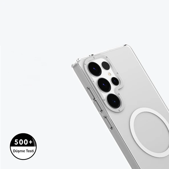 Galaxy S25 Ultra Kılıf M-safe Şarj Özellikli Şeffaf Youngkit Crystal Shield Serisi Kapak - 10