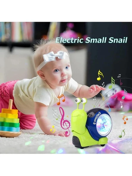 Miniklerin Yeni Oyun Arkadaşı: Pilli Müzikli Salyangoz! Pembe - Resim 4