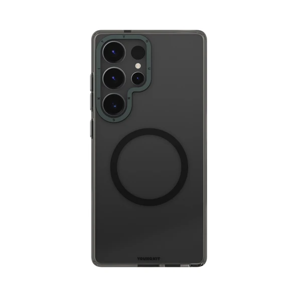 Galaxy S25 Ultra Kılıf M-safe Şarj Özellikli Şeffaf Youngkit Crystal Shield Serisi Kapak - 7