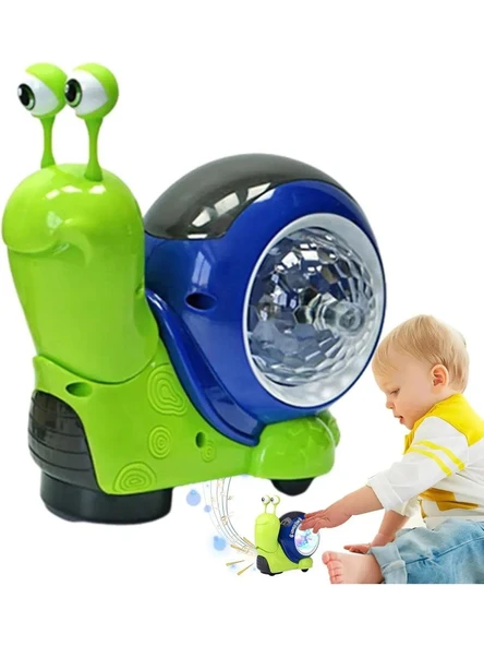 Miniklerin Yeni Oyun Arkadaşı: Pilli Müzikli Salyangoz! Yeşil - 4