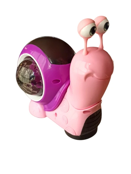 Miniklerin Yeni Oyun Arkadaşı: Pilli Müzikli Salyangoz! Pembe ürün görseli 1