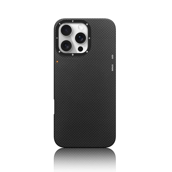 Apple iPhone 16 Pro Max Kılıf M-safe Şarj Özellikli Aramid Fiber Youngkit 1500D Kevlar Extreme Wing Serisi Kapak - Resim 2