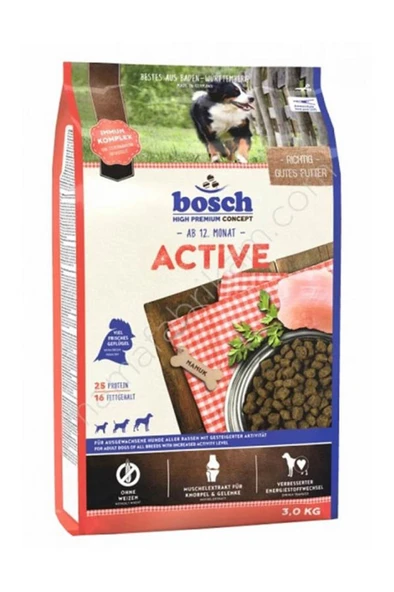 Bosch Bosch Active Performans Köpek Maması 3 Kg