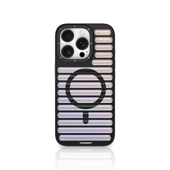 Apple iPhone 16 Pro Max Kılıf M-safe Şarj Özellikli Youngkit Geek Serisi Kapak - 3
