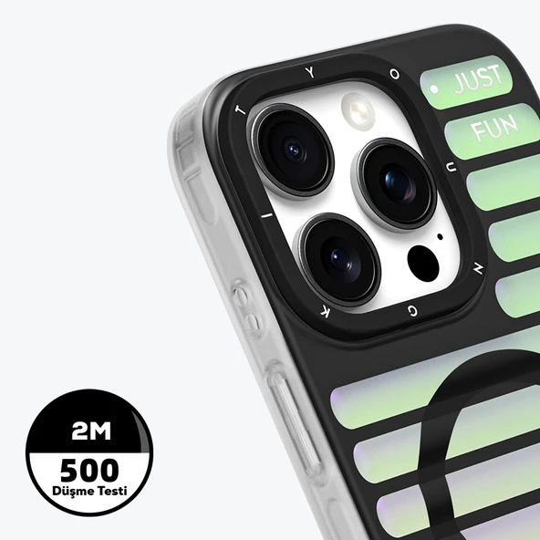 Apple iPhone 16 Pro Max Kılıf M-safe Şarj Özellikli Youngkit Geek Serisi Kapak - 8
