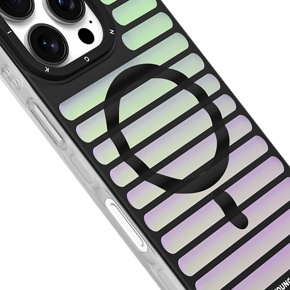 Apple iPhone 16 Pro Max Kılıf M-safe Şarj Özellikli Youngkit Geek Serisi Kapak - 9